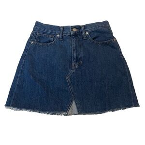 Madewell Rigid Denim A-Line Mini Skirt